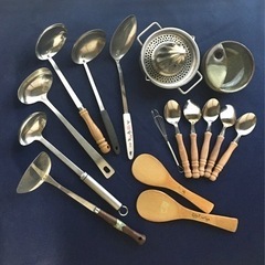 ★お取引者さま決定★MUJI フルーツ絞り器＋調理用具＆カトラリー一式