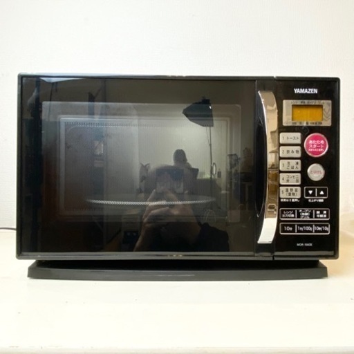 山善 オーブンレンジ MOR-1560E ブラック 2014年製