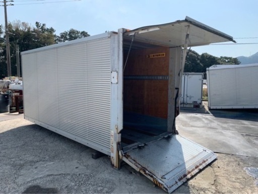 ‼️格安‼️ No.597 アルミバン 2ｔ 車  アルミ 箱 バイク 倉庫 トラック コンテナ 米 保管庫 物置 DIY