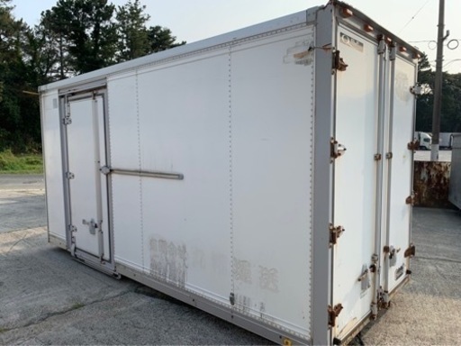 No.602 アルミバン 2ｔ 車 アルミ 箱 バイク 倉庫 トラック コンテナ 米 保管庫 物置 DIY