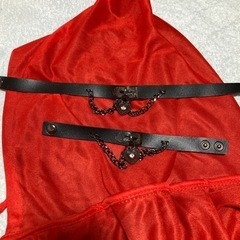 💜のチョーカー＆ブレスセット。コスプレ、SM