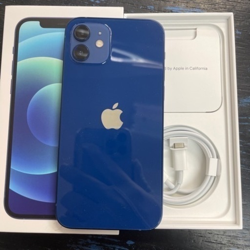 【SIMフリー】ほぼ新品 未使用 iPhone12 128GB ブルー MGHX3J/A A2402  本体 2022/04/07