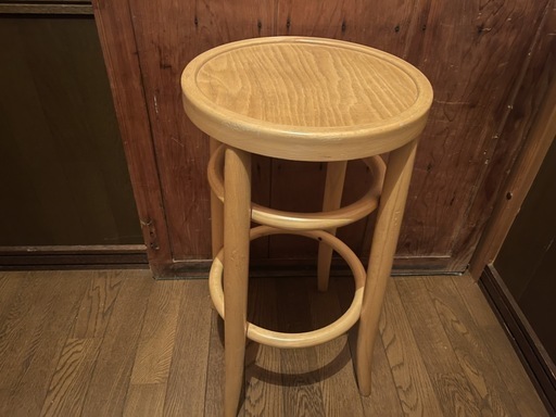 秋田木工　カウンターチェアブナ材 中古