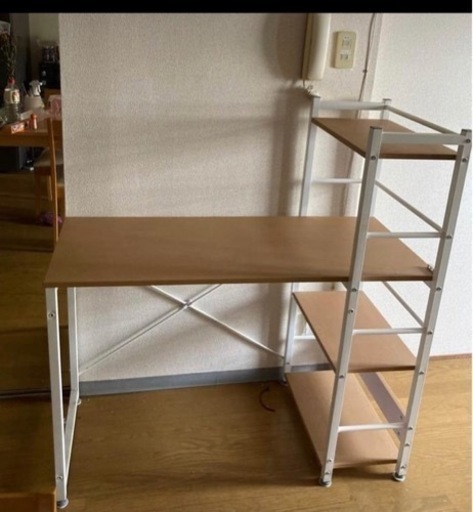 サイド棚一体型学習机( 美品)