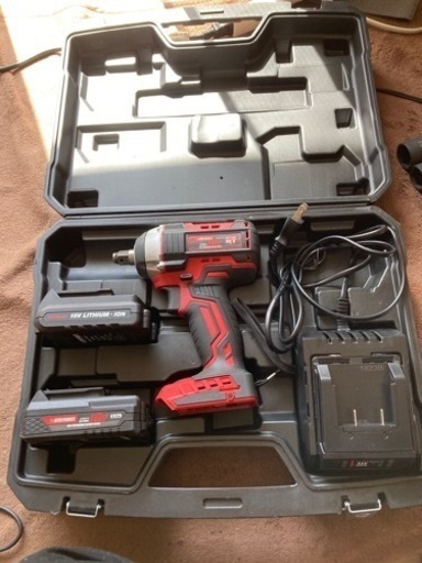 AP DC18V 充電式 1/2DR ハイトルクインパクトレンチ 専用ナットセット　新品予備バッテリー付き