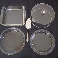 最終値下げ❗ケーキ用品５点セット/製菓用品/パイレックス&IWA...