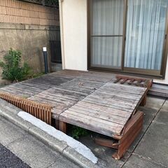 ウッドデッキの解体撤去 - 立川市