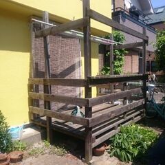 ウッドデッキの解体撤去
