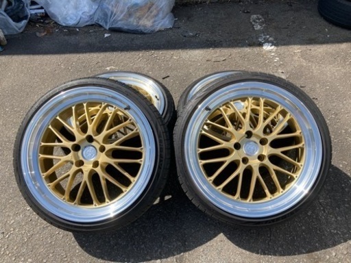 配送可能レアマイスター20インチタイヤ付き114.3 5穴8.5j