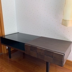 コルク　リビングテーブル　2個セット　ブラウンの画像