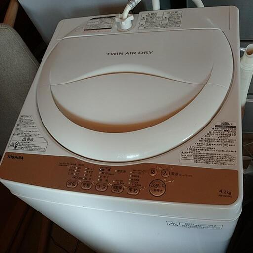 TOSHIBA　洗濯機　2016年モデル　4.2KG　AW-4S3