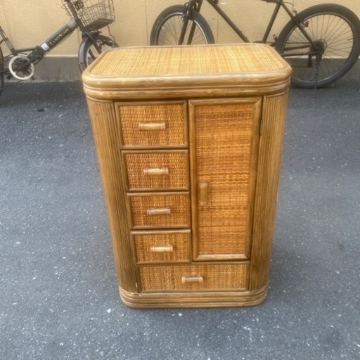 ラタン　収納　小物入れ