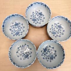 【美品・新品・未使用】 有田焼 彩窯 菊割唐草 小鉢5客揃の画像