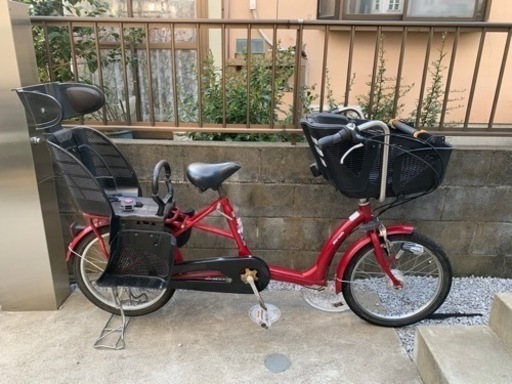 【商談成立済み】子供乗せ自転車 丸石 ２人乗せ