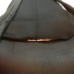 黒リュックサックの画像