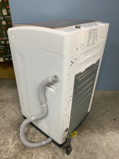 札幌市内配送無料 19年製 AQUA アクア 7kg 全自動洗濯機 AQW-GV70G 簡易乾燥機能