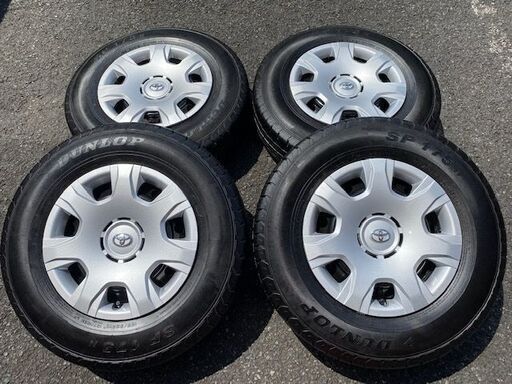 超特価セール開催！！ 新車外し！200系ハイエース純正スチール 15インチ タイヤ溝 タイヤ・ホイール