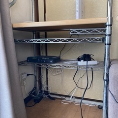 スティール製　パソコンラックとして使用　組立自由の画像