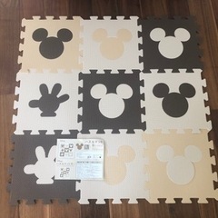 【未使用】ミッキー　パズルマット　ジョイントマット