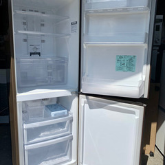 札幌市内配送無料 三菱 ミツビシ 256L 2ドア冷凍冷蔵庫 MR-H26P-PW 木目