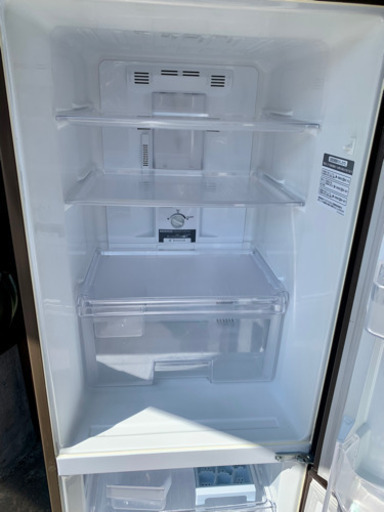 札幌市内配送無料 三菱 ミツビシ 256L 2ドア冷凍冷蔵庫 MR-H26P-PW 木目調