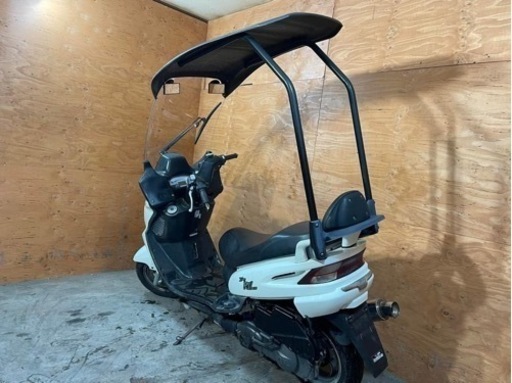 ★お支払い総額5.2万円★ SYM RV125JP 屋根付き小型！！ 車格大きい！雨でも大活躍！ 社外マフラー！ 通勤通学に♪ 関東圏内即日配送可能です！