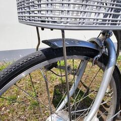 【商談中】電動アシスト自転車☆再生充電機能付き！SANYO ENELOOP CY-SPF226 3.1AH ３段 26型　LED　SILVERの画像