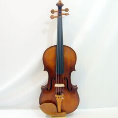 メンテ済み モダンドイツ製 バイオリン 4/4 ストラドモデル ボックスウッドフィッテング 虎杢 ドミナント弦 発表会 コンクールなど 本体のみ 力強く心地良い音色 手渡し 試奏歓迎 全国発送対応 中古バイオリン 名古屋近郊 愛知県清須市より 管理（カ）7143の画像