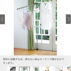 どこでもポール　ワンタッチつっぱり物干し　ディノス