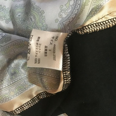 ※売れました※NO ID BLACK　ノーアイディブラック長袖カットソー　スカーフ柄の画像