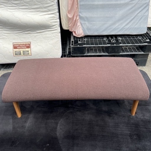 カリモク 2人掛けソファ ベンチ 現状品