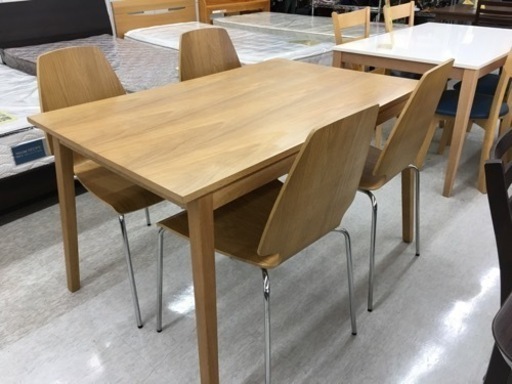 ナチュラル　4人掛けダイニングセット