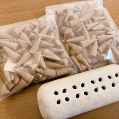 お花柄のお香セット【上質白檀のお香付き】