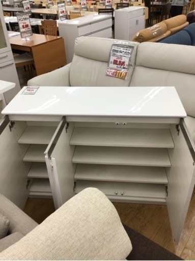 KP-35【ご来店頂ける方限定】シギヤマ家具　BARカウンターキャビネット　白