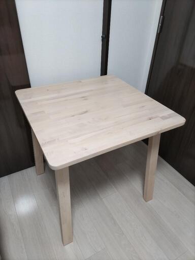 【受渡予定者決定】【美品】IKEA イケア NORRAKER ノッルオーケル テーブル 74×74cm
