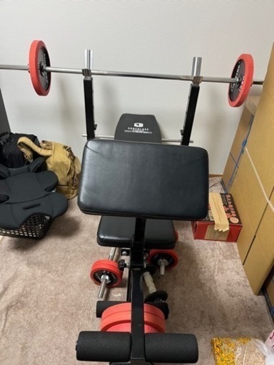 【龍ヶ崎市近郊引き取り限定】トレーニング器具 バーベル ダンベル プレート