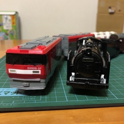 [売切れ]P22103 プラレール 金太郎EH500-37号機\u0026ライト付C62-20号機蒸気機関車