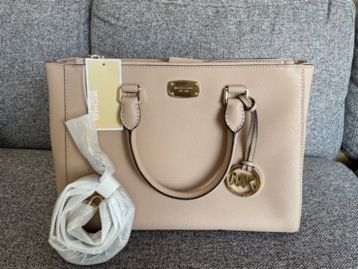 【新品未使用】マイケルコース　レザーバッグ　ベージュ