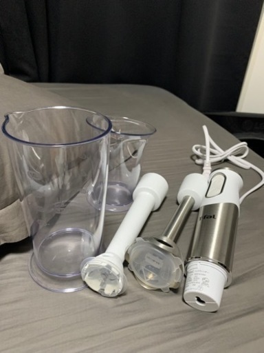 ティファール ハンドブレンダー 1台3役 つぶす まぜる 離乳食 ハイパワー スピード調節 レシピブック付き ハンドブレンダー ベビー スノーホワイト HB65G1JP