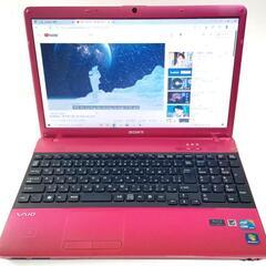 セール美しいピンクVaioCoreI5,Bluray,Webcam 高速新品SSD,Office2021