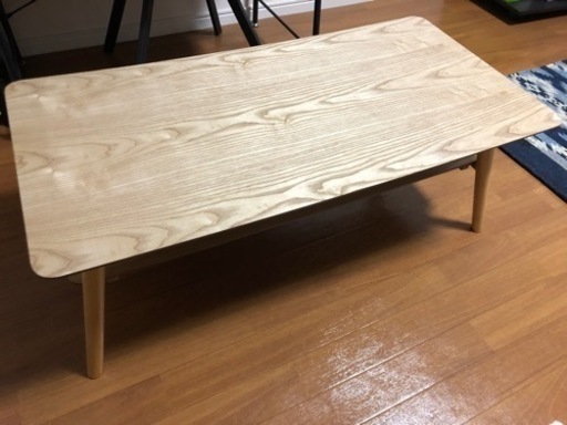 棚板付き折りたたみテーブル