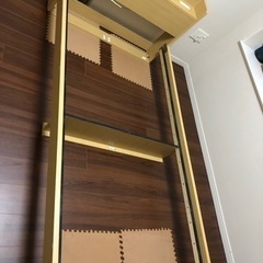 シングルベッド　組み立て式　収納・コンセント付の画像