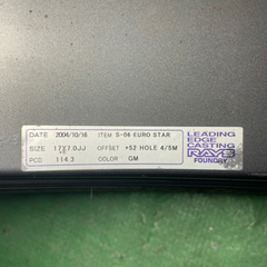 RAYS EUROSTAR 17インチ 4・5穴マルチ（PCD114.3） 7J オフセット52 タイヤ・ホイール4本セット レイズ ユーロスター スタンス jdm usdmの画像