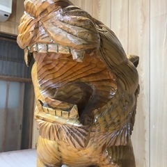 祝！阪神優勝記念価格٩( ᐛ )و 虎の彫刻物の画像