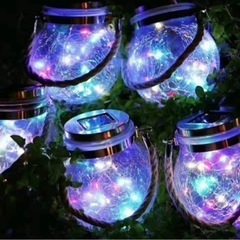【新品未使用品】LEDソーラーガーデンライト　2ヶセットの画像