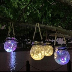 【新品未使用品】LEDソーラーガーデンライト　2ヶセットの画像