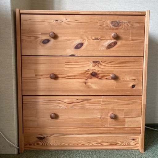 IKEA イケア チェスト（引き出し×3）パイン材