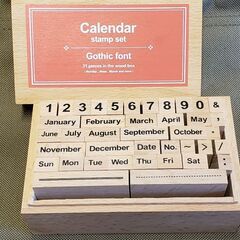 カレンダースタンプセット 木箱入り