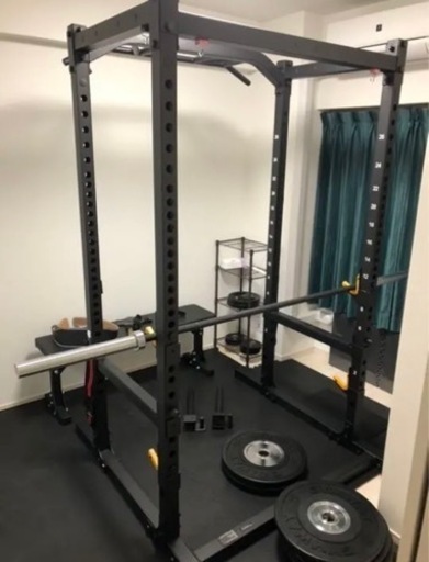 美品　ホームジムセット　パワーラック　バーベル