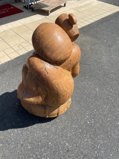 ★303 レア品 大黒天 七福神 置物 オブジェ インテリア 陶器 【リサイクルマート鹿児島宇宿店】